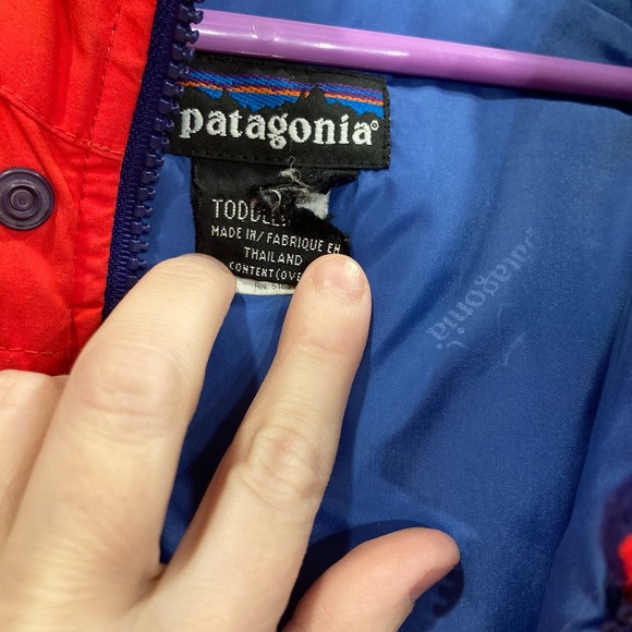 Patagonia Toddler Snowsuit - blue & red, GUC - Picture 9 of 15